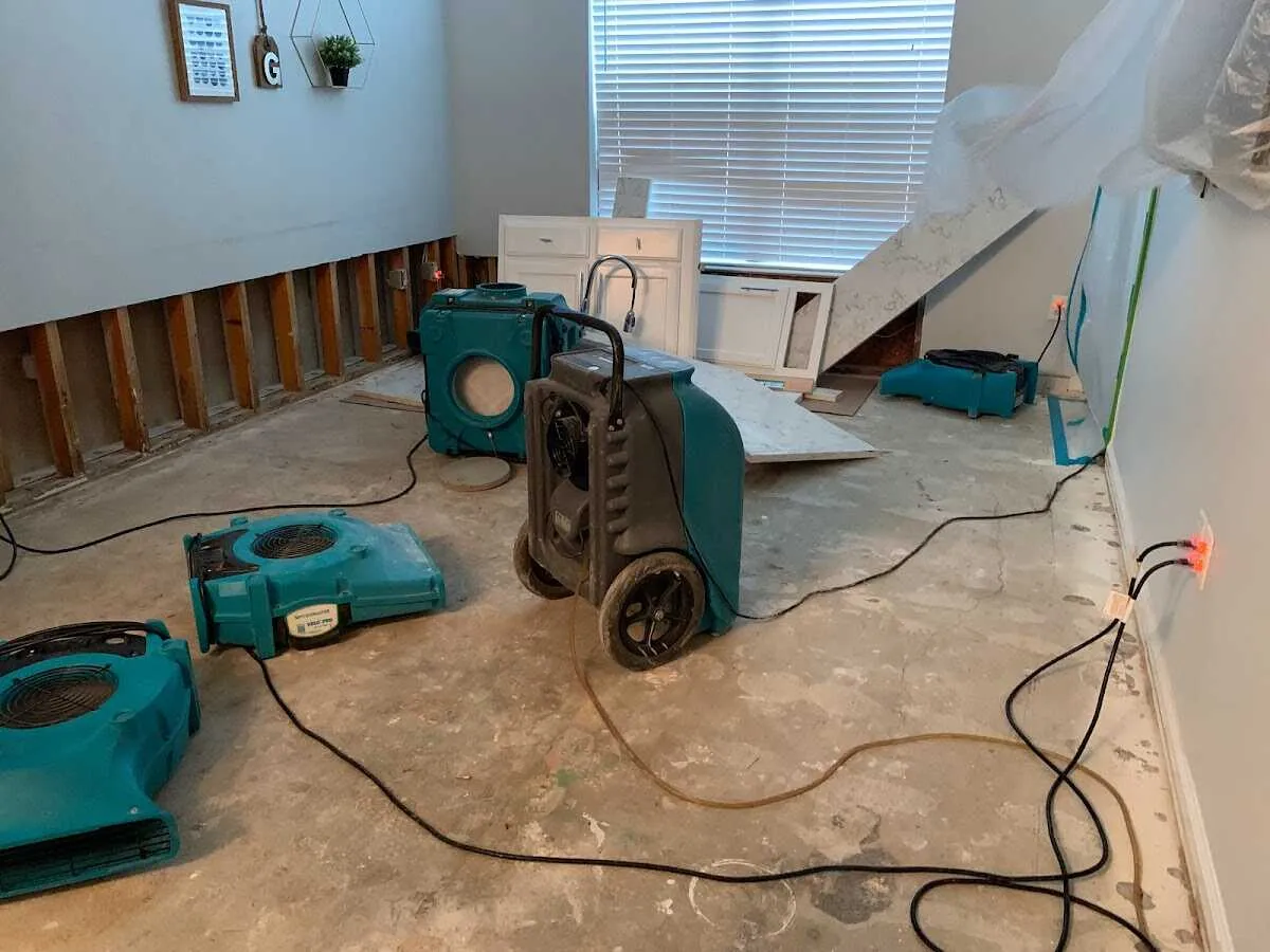 Dehumidifier in flood-cut room for Water Extraction & Removal in Murphy